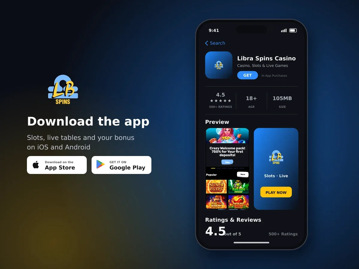 Libra Spins Casino app