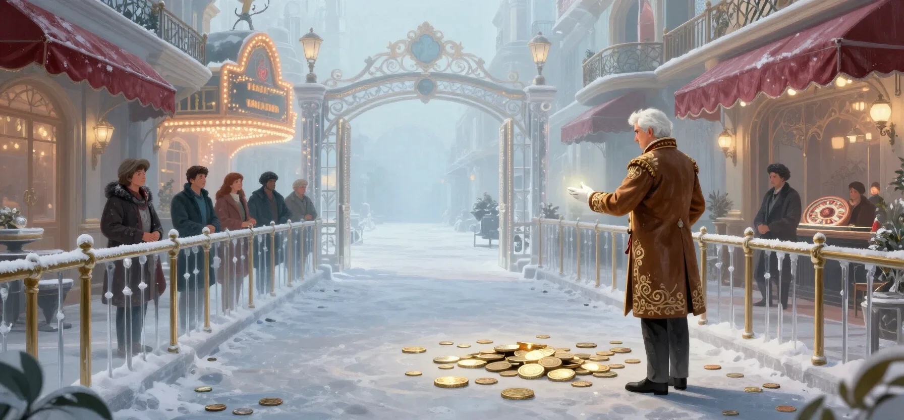 Libra Spins Casino bonus wagering path with glowing coins